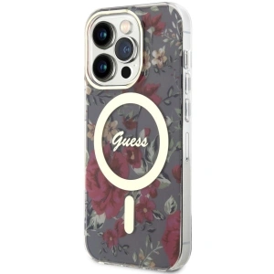 Kup Etui Guess GUHMP14LHCFWSA Apple iPhone 14 Pro zielony/khaki hardcase Flower MagSafe - GUE2477 - {ean13} - Sklep Home Screen