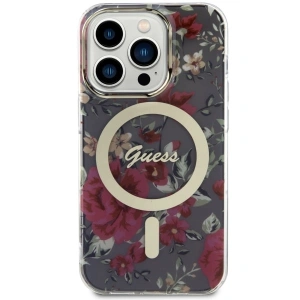 Kup Etui Guess GUHMP14LHCFWSA Apple iPhone 14 Pro zielony/khaki hardcase Flower MagSafe - GUE2477 - {ean13} - Sklep Home Screen