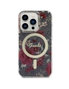 Etui Guess GUHMP14LHCFWSA Apple iPhone 14 Pro zielony/khaki hardcase Flower MagSafe