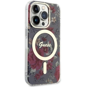 Kup Etui Guess GUHMP14LHCFWSA Apple iPhone 14 Pro zielony/khaki hardcase Flower MagSafe - GUE2477 - {ean13} - Sklep Home Screen