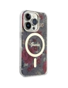 Buy Guess GUHMP14LHCFWSA Apple iPhone 14 Pro khaki hardcase Flower MagSafe - GUE2477 - {ean13} - Home Screen Store Europe