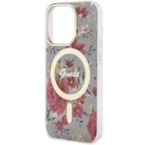 Kup Etui Guess GUHMP14LHCFWSA Apple iPhone 14 Pro zielony/khaki hardcase Flower MagSafe - GUE2477 - {ean13} - Sklep Home Screen