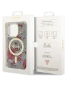 Etui Guess GUHMP14LHCFWSA Apple iPhone 14 Pro zielony/khaki hardcase Flower MagSafe