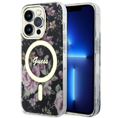 Kup Etui Guess GUHMP14LHCFWSK Apple iPhone 14 Pro černý/black hardcase Flower MagSafe - GUE2478 - {ean13} - Sklep Home Screen