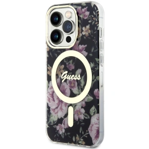 Kup Etui Guess GUHMP14LHCFWSK Apple iPhone 14 Pro czarny/black hardcase Flower MagSafe - GUE2478 - {ean13} - Sklep Home Screen