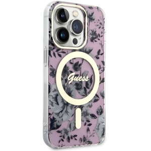 Kup Etui Guess GUHMP14LHCFWSP Apple iPhone 14 Pro różowy/pink hardcase Flower MagSafe - GUE2479 - {ean13} - Sklep Home Screen