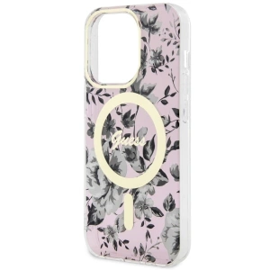 Kup Etui Guess GUHMP14LHCFWSP Apple iPhone 14 Pro różowy/pink hardcase Flower MagSafe - GUE2479 - {ean13} - Sklep Home Screen