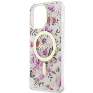 Kup Etui Guess GUHMP14LHCFWST Apple iPhone 14 Pro transparent hardcase Flower MagSafe - GUE2480 - {ean13} - Sklep Home Screen