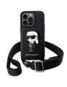 Kup Karl Lagerfeld Apple Tasche KLHCP14XCSAKHPKK iPhone 14 Pro Max Hartschale schwarz/schwarz Crossbody Saffiano Monogram Ikonik - KLD1561 - {ean13} - Sklep Home Screen