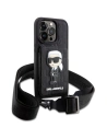 Kup Etui Karl Lagerfeld KLHCP14XCSAKHPKK Apple iPhone 14 Pro Max hardcase negru/black Crossbody Saffiano Monogram Ikonik - KLD1561 - {ean13} - Sklep Home Screen