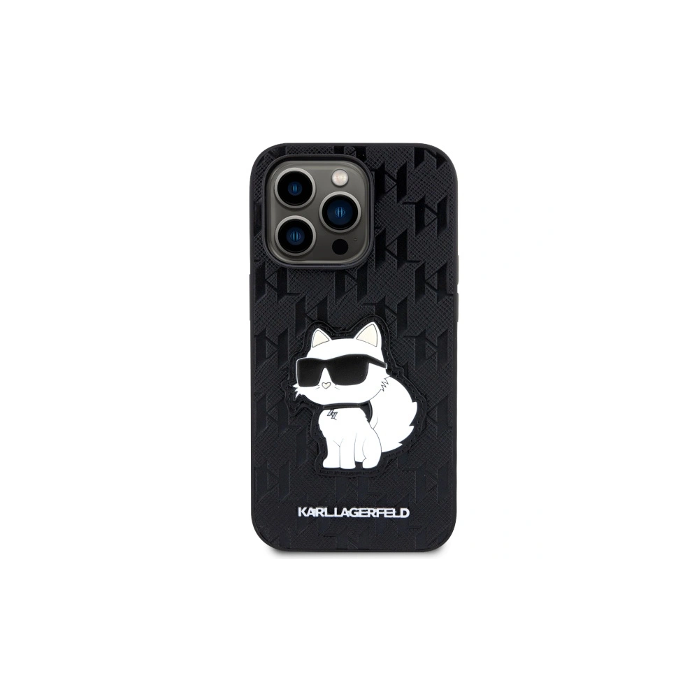 Etui Karl Lagerfeld KLHCP14XSAKHPCK Apple iPhone 14 Pro Max czarny/black Saffiano Monogram Choupette