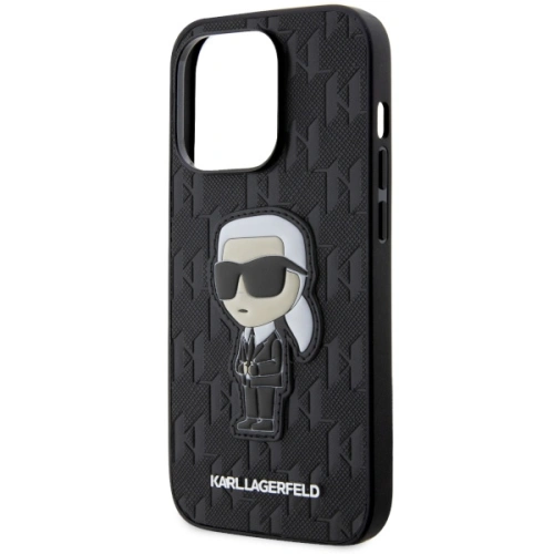 Kup Etui Karl Lagerfeld KLHCP14XSAKHPKK Apple iPhone 14 Pro Max fekete/szürke Saffiano Monogram Ikonik - KLD1563 - {ean13} - Sklep Home Screen