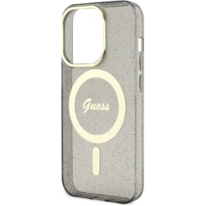 Kup Etui Guess GUHMP14LHCMCGK Apple iPhone 14 Pro czarny/black hardcase Glitter Gold MagSafe - GUE2481 - {ean13} - Sklep Home Screen