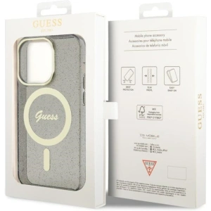 Kup Etui Guess GUHMP14LHCMCGK Apple iPhone 14 Pro czarny/black hardcase Glitter Gold MagSafe - GUE2481 - {ean13} - Sklep Home Screen