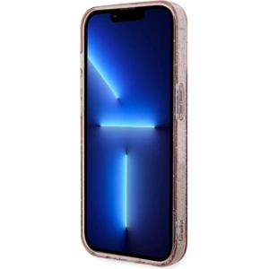 Etui Guess GUHMP14LHCMCGP Apple iPhone 14 Pro rózsaszín/pink kemény tok Csillogó Arany MagSafe