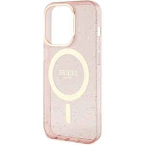 Kup Etui Guess GUHMP14LHCMCGP Apple iPhone 14 Pro różowy/pink hardcase Glitter Gold MagSafe - GUE2482 - {ean13} - Sklep Home Screen