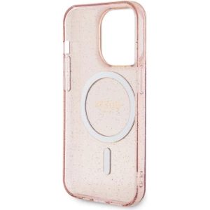 Kup Etui Guess GUHMP14LHCMCGP Apple iPhone 14 Pro różowy/pink hardcase Glitter Gold MagSafe - GUE2482 - {ean13} - Sklep Home Screen