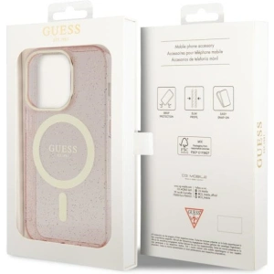Kup Etui Guess GUHMP14LHCMCGP Apple iPhone 14 Pro różowy/pink hardcase Glitter Gold MagSafe - GUE2482 - {ean13} - Sklep Home Screen