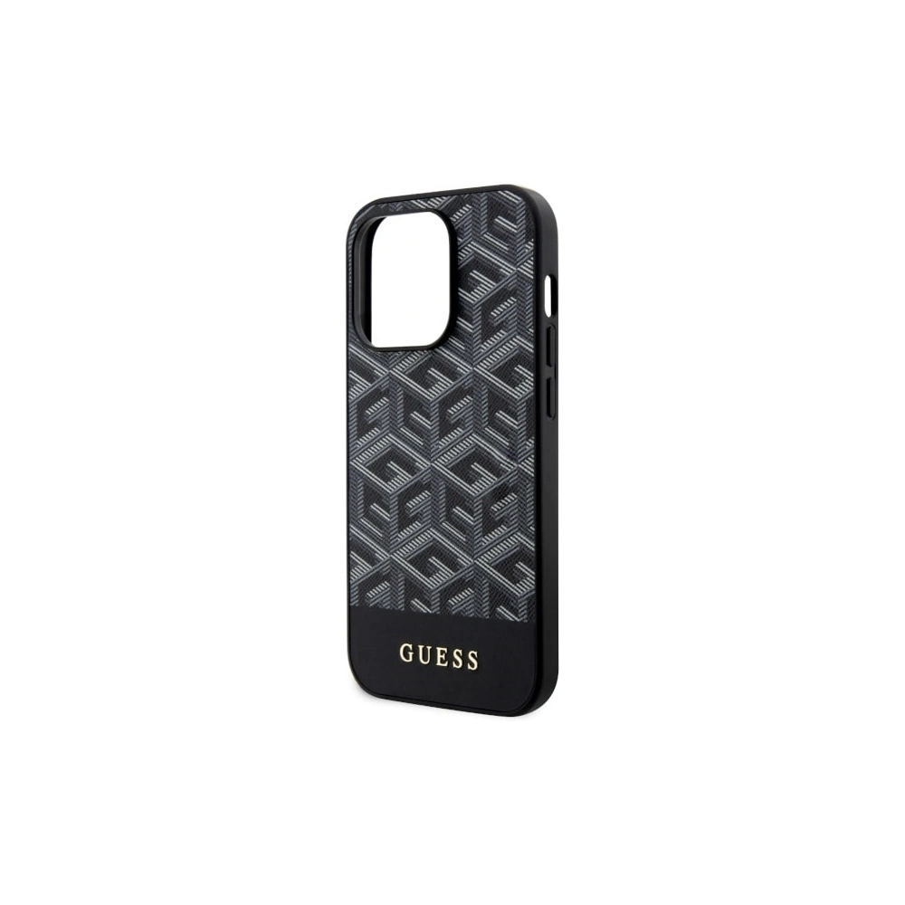 Etui Guess GUHMP14LHGCFSEK Apple iPhone 14 Pro czarny/black hardcase GCube Stripes MagSafe