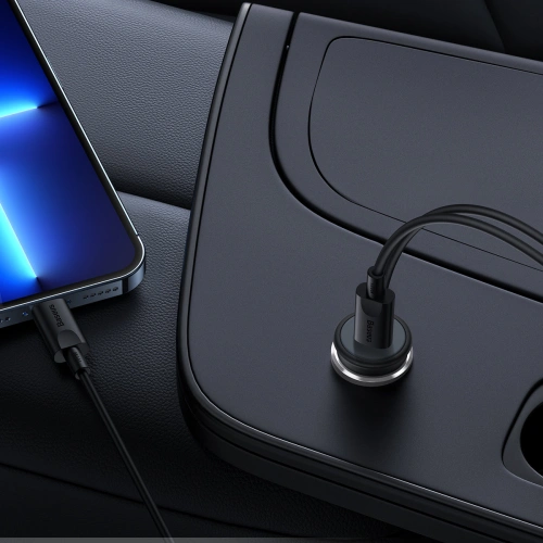 Kup Baseus Autohalterung mit kabellosem Ladegerät MagSafe Autoladegerät 40W schwarz - BSU4025BLK - {ean13} - Sklep Home Screen