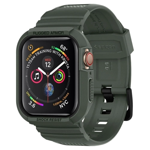 Kup Pasek Spigen Rugged Armor Pro Apple Watch 4/5/6/7/SE 44/45mm vojenská zelená - SPN751CAMGRN - {ean13} - Sklep Home Screen