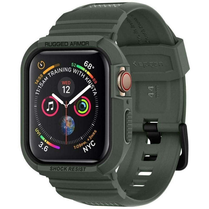 Buy Spigen Rugged Armor Pro Apple Watch 4/5 (44mm) Military Green - 8809640254222 - SPN751CAMGRN - Homescreen.pl