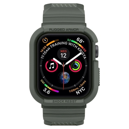 Kup Pasek Spigen Rugged Armor Pro Apple Watch 4/5/6/7/SE 44/45mm vojenská zelená - SPN751CAMGRN - {ean13} - Sklep Home Screen