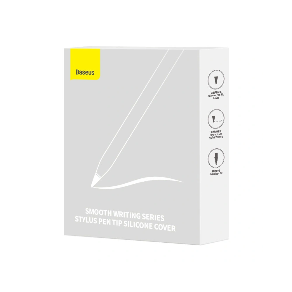 Wymienne silikonowe końcówki na rysik Baseus białe (medium) [12 PACK]