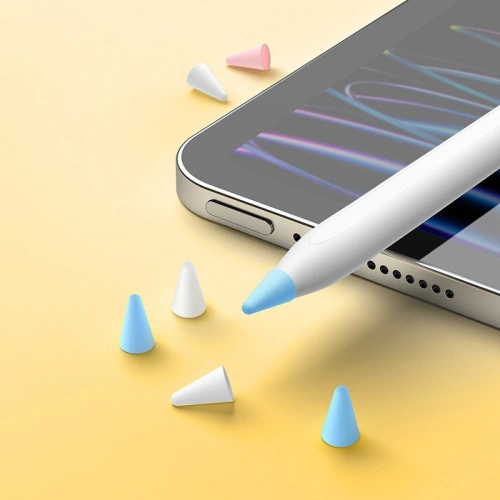 Kup Vyměnitelné silikonové hroty na stylus Baseus bílé / modré / růžové (medium) [12 PACK] - BSU4027 - {ean13} - Sklep Home Screen