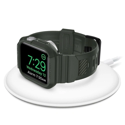 Kup Pasek Spigen Rugged Armor Pro Apple Watch 4/5/6/7/SE 44/45mm vojenská zelená - SPN751CAMGRN - {ean13} - Sklep Home Screen