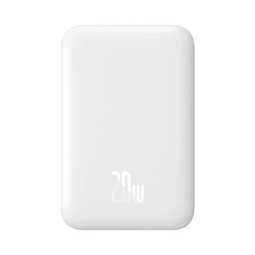 Kup Powerbank Baseus Magnetic MagSafe 15W/PD 20W 6000mAh alb (Overseas Edition) + cablu USB-C/USB-C 60W 3A 0.5m alb - BSU4030 - {ean13} - Sklep Home Screen