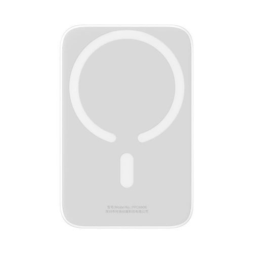 Kup Powerbank Baseus Magnetic MagSafe 15W/PD 20W 6000mAh alb (Overseas Edition) + cablu USB-C/USB-C 60W 3A 0.5m alb - BSU4030 - {ean13} - Sklep Home Screen