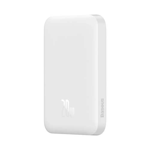 Kup Powerbank Baseus Magnetic MagSafe 15W/PD 20W 6000mAh alb (Overseas Edition) + cablu USB-C/USB-C 60W 3A 0.5m alb - BSU4030 - {ean13} - Sklep Home Screen