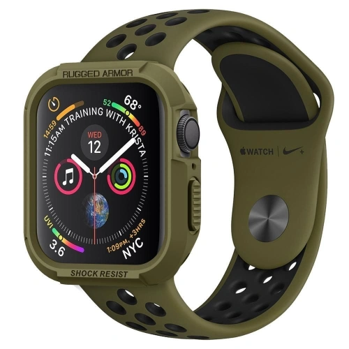 Kup Etui Spigen Rugged Armor Apple Watch 4/5/6/7/SE 44/45mm olivově zelená - SPN752OLIGRN - {ean13} - Sklep Home Screen