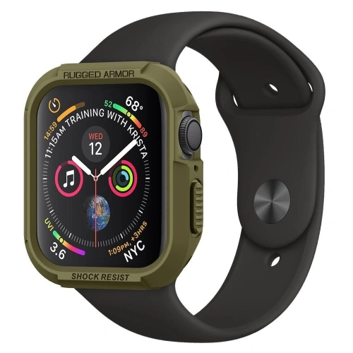 Kup Etui Spigen Rugged Armor Apple Watch 4/5/6/7/SE 44/45mm olivově zelená - SPN752OLIGRN - {ean13} - Sklep Home Screen