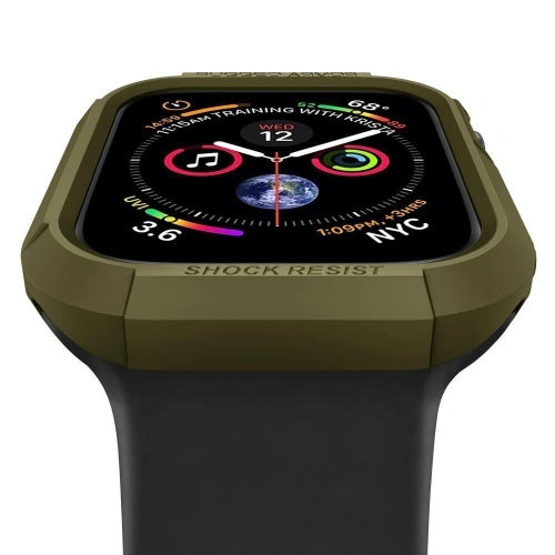 Kup Etui Spigen Rugged Armor Apple Watch 4/5/6/7/SE 44/45mm olivově zelená - SPN752OLIGRN - {ean13} - Sklep Home Screen