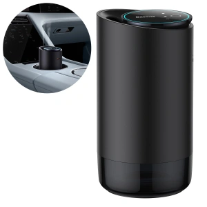 Buy Car air freshener Baseus black (white tea / juicy peach) + USB-C cable 1m - BSU4032 - {ean13} - Home Screen Store Europe