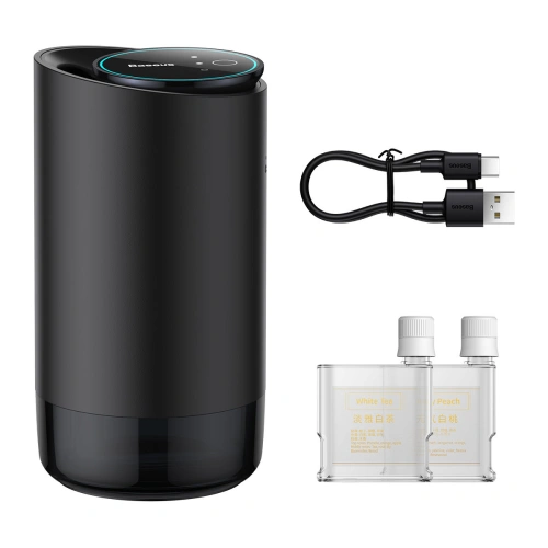 Kup Baseus Auto-Lufterfrischer schwarz (weißer Tee / saftiger Pfirsich) + USB-C Kabel 1m - BSU4032 - {ean13} - Sklep Home Screen