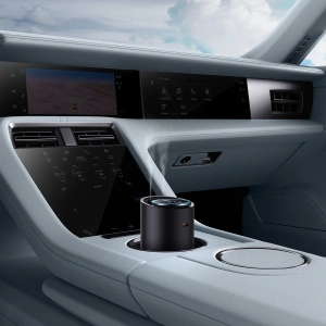 Buy Car air freshener Baseus black (white tea / juicy peach) + USB-C cable 1m - BSU4032 - {ean13} - Home Screen Store Europe