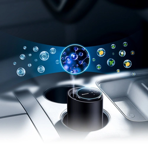 Kup Automobilový osvěžovač vzduchu Baseus černý (bílý čaj / šťavnatý broskev) + kabel USB-C 1m - BSU4032 - {ean13} - Sklep Home Screen
