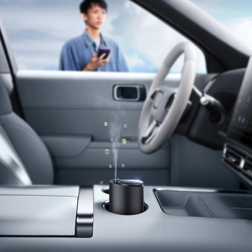 Kup Automobilový osvěžovač vzduchu Baseus černý (bílý čaj / šťavnatý broskev) + kabel USB-C 1m - BSU4032 - {ean13} - Sklep Home Screen