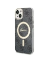 Etui Guess GUHMP14MH4STK Apple iPhone 14 Plus / 15 Plus fekete/hardcase 4G MagSafe