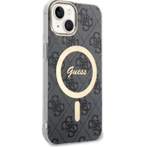 Etui Guess GUHMP14MH4STK Apple iPhone 14 Plus / 15 Plus czarny/black hardcase 4G MagSafe