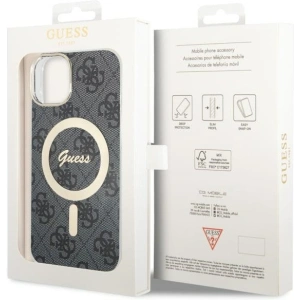 Etui Guess GUHMP14MH4STK Apple iPhone 14 Plus / 15 Plus czarny/black hardcase 4G MagSafe