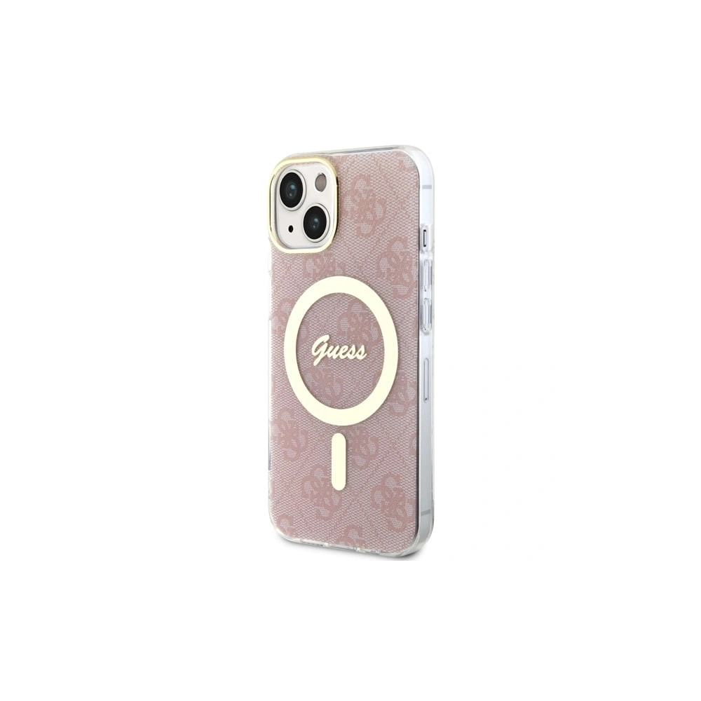 Etui Guess GUHMP14MH4STP Apple iPhone 14 Plus / 15 Plus różowy/pink hardcase 4G MagSafe