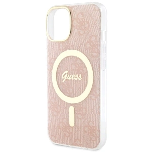 Etui Guess GUHMP14MH4STP Apple iPhone 14 Plus / 15 Plus różowy/pink hardcase 4G MagSafe