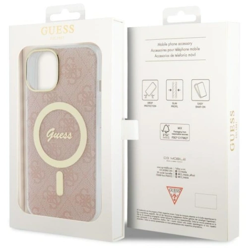 Kup Etui Guess GUHMP14MH4STP Apple iPhone 14 Plus / 15 Plus rózsaszín/pink hardcase 4G MagSafe - GUE2492 - {ean13} - Sklep Home Screen