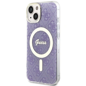 Etui Guess GUHMP14MH4STU Apple iPhone 14 Plus / 15 Plus purpurowy/purple hardcase 4G MagSafe