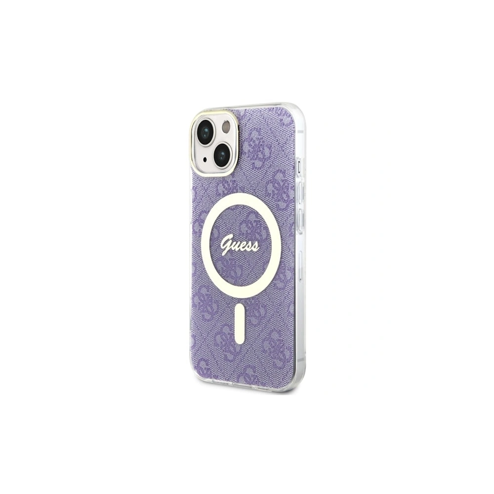 Etui Guess GUHMP14MH4STU Apple iPhone 14 Plus / 15 Plus purpurowy/purple hardcase 4G MagSafe