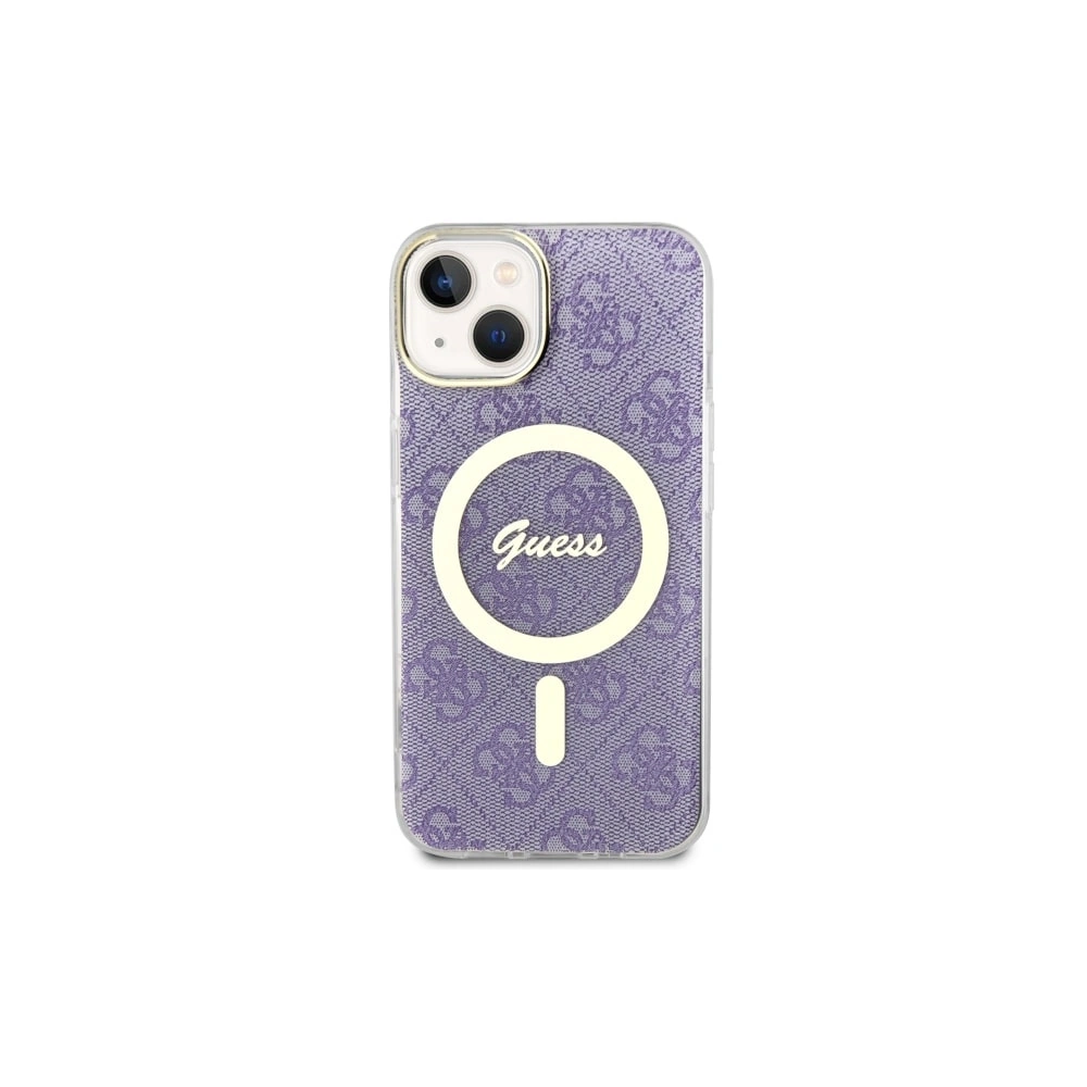 Etui Guess GUHMP14MH4STU Apple iPhone 14 Plus / 15 Plus purpurowy/purple hardcase 4G MagSafe